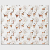  Wildlife Herten landschap cadeau Cadeaupapier (Vlak)