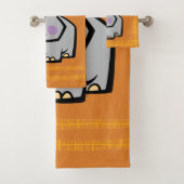 Wildlife Hippo Bath Towel Set Bad Handdoek (Insitu)