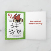 Wildlife Kangaroo Puzzle Wenskaart Kaart (Binnen)