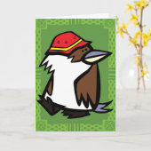 Wildlife Kookaburra Puzzle Carte de voeux (Fleur jaune)