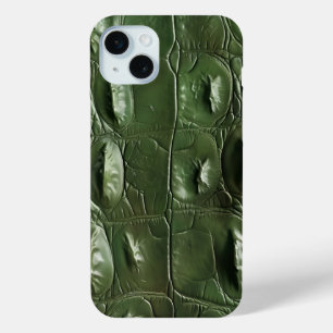 Wildlife Krokodil Huidpatroon iPhone 15 Mini Hoesje