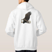 Wildlife Landing Bald Eagle HOODIE (Achterkant)