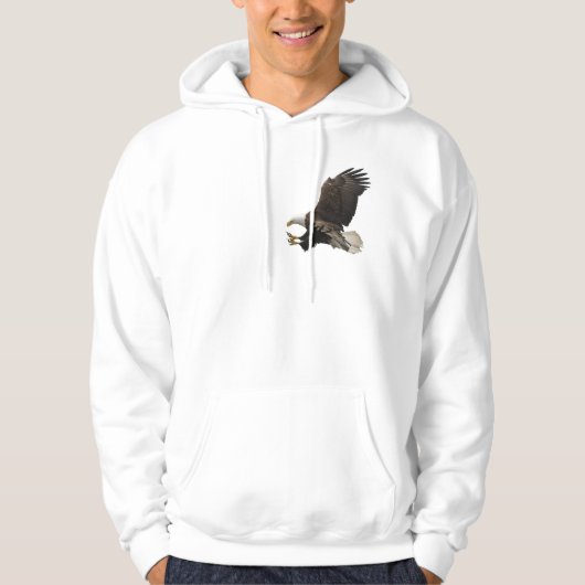 Wildlife Landing Bald Eagle HOODIE (Voorkant)