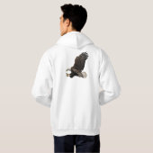 Wildlife Landing Bald Eagle HOODIE (Achterkant volledig)