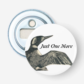 Wildlife Loon Bottle Opener, Zakformaat Button Flesopener