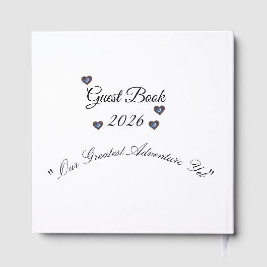 Wildlife Lover Wedding memorial Foil Guestbook (Verso)