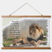 Wildlife Lovers De Leeuw Hangend Wandkleed (Voorkant)