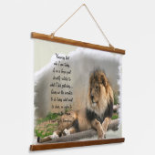 Wildlife Lovers De Leeuw Hangend Wandkleed (Gebogen)