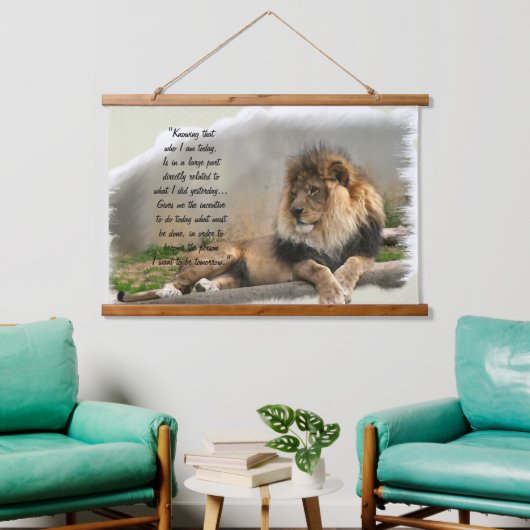 Wildlife Lovers De Leeuw Hangend Wandkleed (Woonkamer)