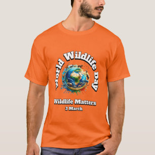 Wildlife Matters. Wereld Natuur Dag (WWD) T-shirt