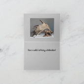 Wildlife Moose Fun rire anony-MOOSE carte d'annive (Intérieur)