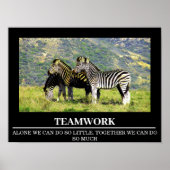 Wildlife Motivatie Posters Zebra Teamwork (Voorkant)