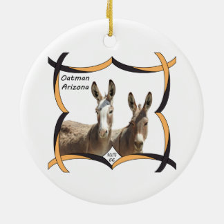 Wildlife ornament, donkeys, Oatman, Arizona Keramisch Ornament