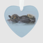 Wildlife ornament, zeeleven, zee otters ornament (achterkant)