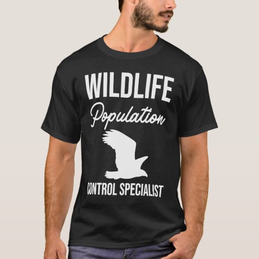 Wildlife Population Control Specialist T-shirt (Voorkant)