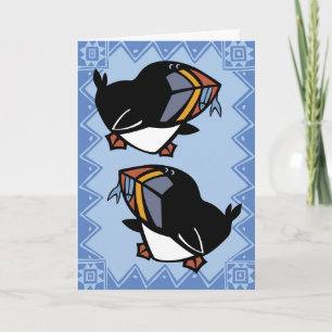 Wildlife Puffins Puzzle Wenskaart Kaart