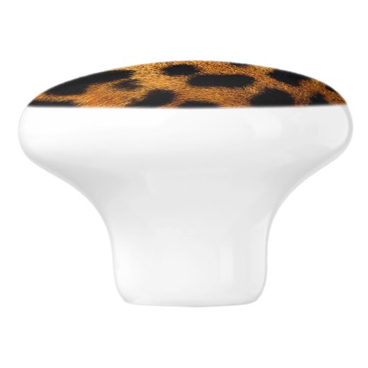 Wildlife Safari Animal Cheetah Leopard Print Keramische Knop (Zijkant)