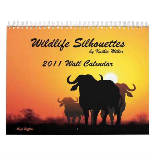 Wildlife Silhouettes Wall Calendar 2011 Kalender (Hoes)