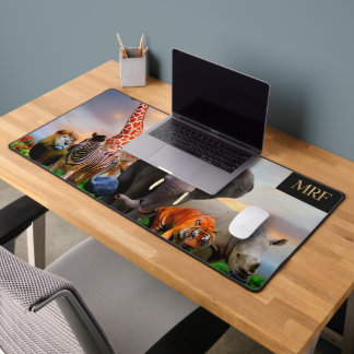 wildlife-thema bureaulaken met schitterende, bureaumat