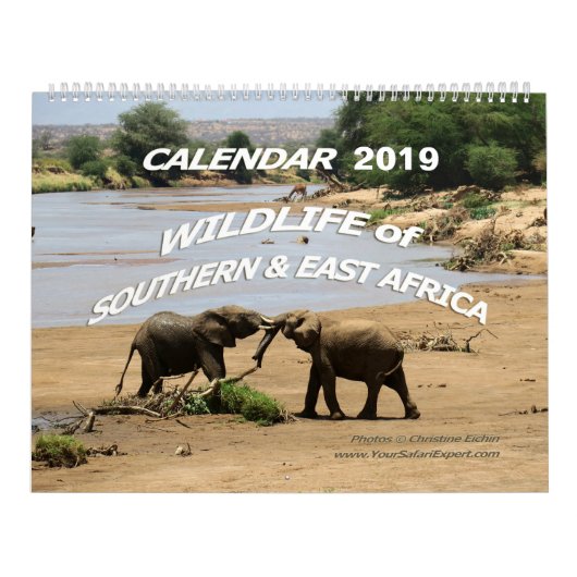 WILDLIFE van Zuid- en Oost-Afrika (twee bladzijden Kalender (Hoes)