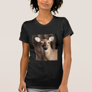 Wildlife Whitetail Deer Doe Portret T-shirt