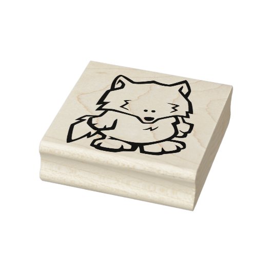 Wildlife Wolf Wood Art Stamp Rubberstempel (Stempel)