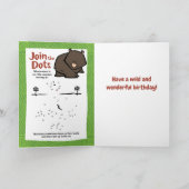 Wildlife Wombat Puzzle Carte de voeux (Intérieur)