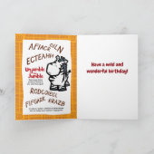 Wildlife Zebra Puzzle Carte de voeux (Intérieur)