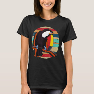 Wildlife Zoo Vogeldier Retro Tropische Toucan 1 T-shirt