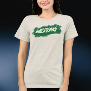 Wildling Borstelstreek Lettertype T-shirt