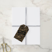 Wildly Happy Bachelorette Zebra Zwart Goud ID1151 Cadeaulabel (Met Touw)