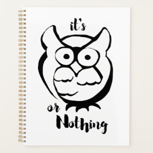 Wildly Punny — Hibou ou rien Art de hibou minimali