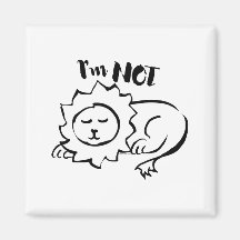 Wildly Punny — Ik Ben Niet Een Leeuw Minimalistisc