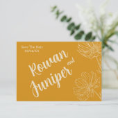 Wildly Yours Rustic Boho Wedding Bewaar de datum Save The Date (Staand voorkant)