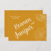 Wildly Yours Rustic Boho Wedding Bewaar de datum Save The Date (Voorkant / Achterkant)