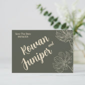 Wildly Yours Rustic Boho Wedding Bewaar de datum Save The Date (Staand voorkant)
