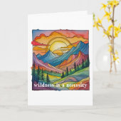 Wildness is a necessity save our public lands kaart (Gele Bloem)