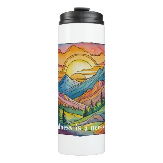 Wildness is a necessity save our public lands thermosbeker (Voorkant)