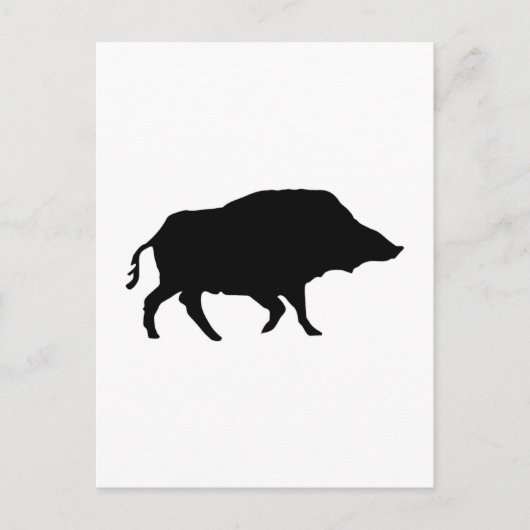 Wildschwein Briefkaart (Voorkant)
