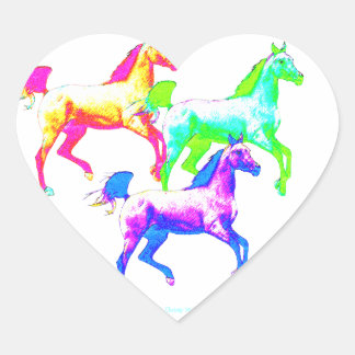 Wildste paarden hart sticker