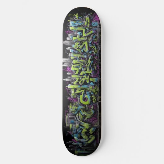 Wildstyle graffiti 1 skateboard (Voorkant)
