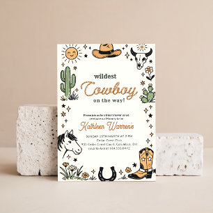 Wildwest Western Cowboy Baby Borrel Kaart