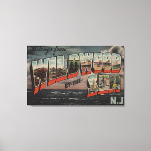 Wildwood-by-the-Zee, New Jersey 3 Canvas Afdruk