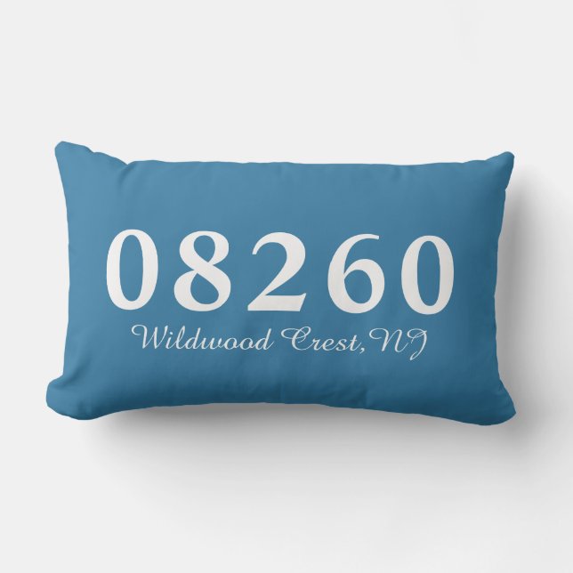 Wildwood Crest NJ 08260 Pillow, Wedding Gift Kussen (Voorkant)