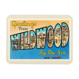 Wildwood door het Zee New Jersey NJ  Briefkaart Magneet