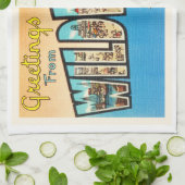 Wildwood door het Zee New Jersey NJ Briefkaart Theedoek (Gevouwen)