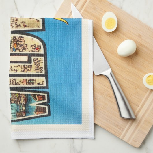 Wildwood door het Zee New Jersey NJ Briefkaart Theedoek (Quarter Fold)