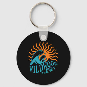 Wildwood New Jersey Beach voor en achter Sleutelhanger