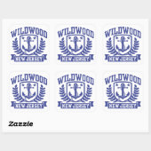Wildwood New Jersey Vierkante Sticker (Vel)
