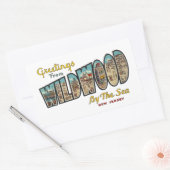 Wildwood NJ Rechthoekige Sticker (Envelop)